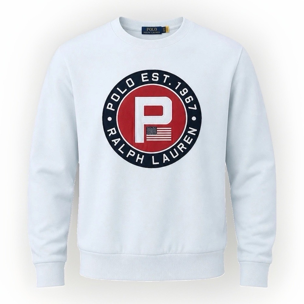 Polo Ralph Lauren Sweats Yacht Club Challenge Circle Cookie Patch Small Pullover